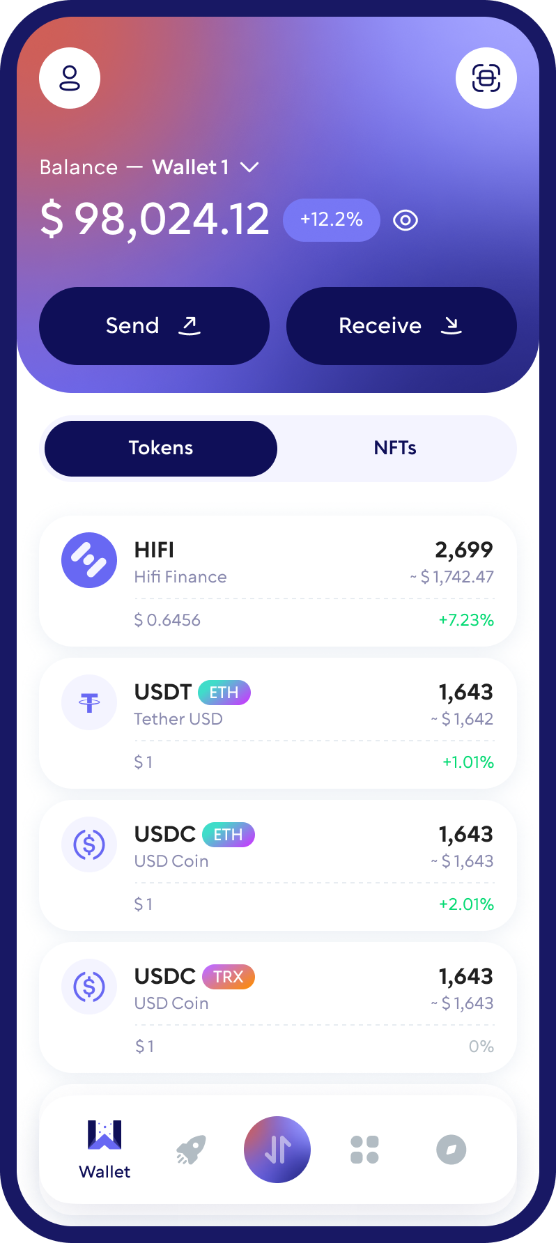 Hifi Finance (HIFI) Cryptocurrency Wallet Walletverse