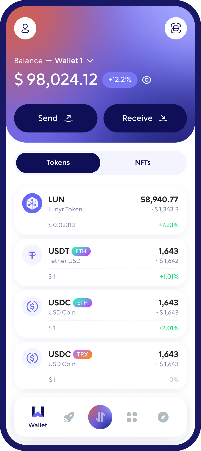 Lunyr Token (LUN) Cryptocurrency Wallet Walletverse