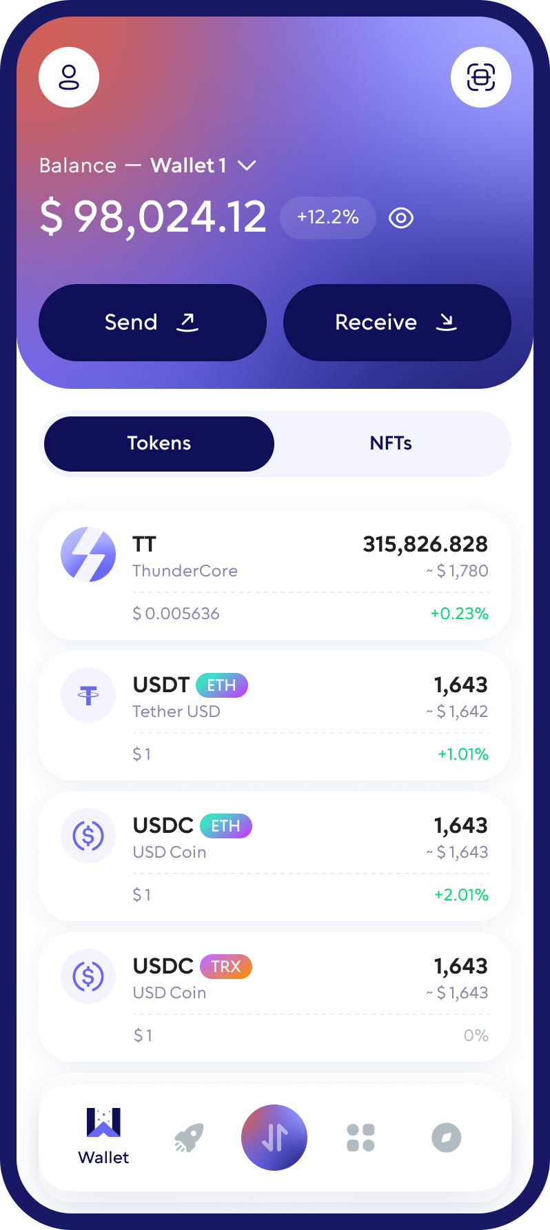 ThunderCore (TT) Cryptocurrency Wallet Walletverse