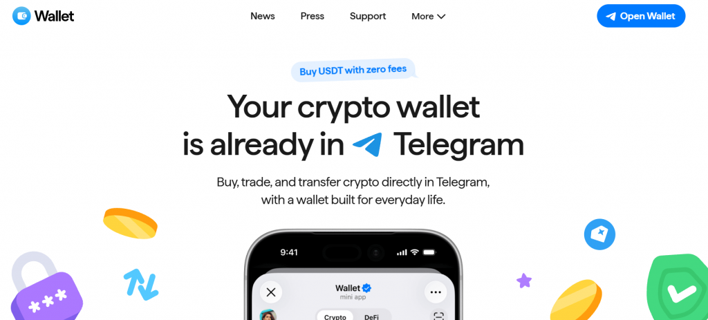 DeFi Account Wallet in Telegram